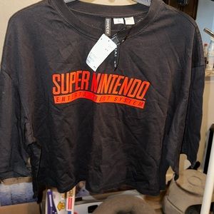 Super Nintendo crop top